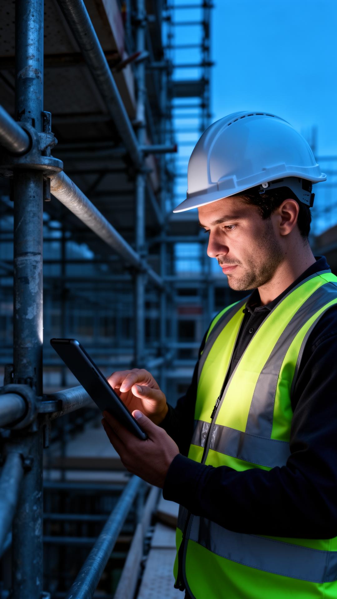 Inspecteur sécurité sur chantier